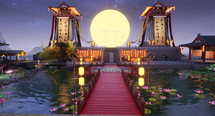 央博中秋云詩會(huì)詩月島（夜晚）
