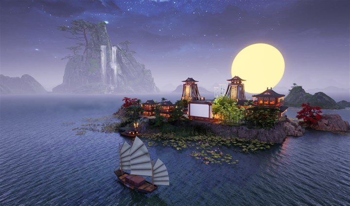央博中秋云詩會(huì)詩月島（夜晚）